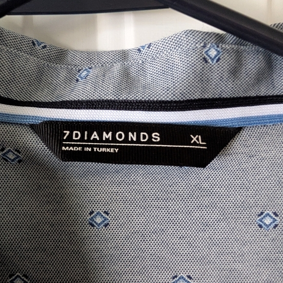 7 Diamonds Charcoal Polo Shirt - Picture 2 of 6